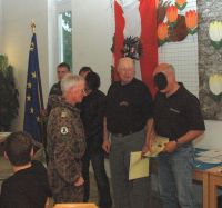 Verleihung EMFV Ranger ABN an Obstlt Redolf